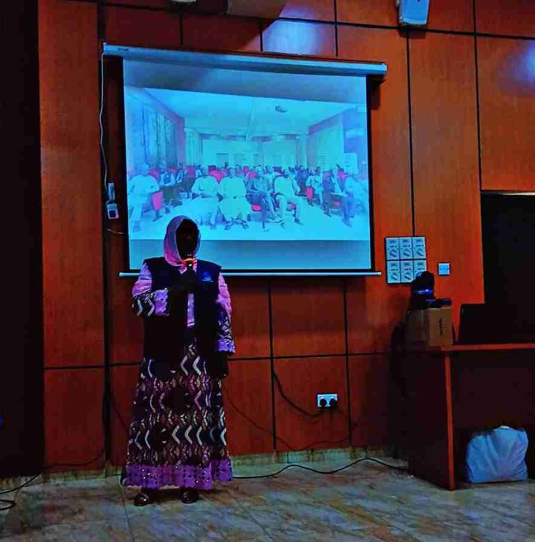 Dr. Aisha Abba facilitating
