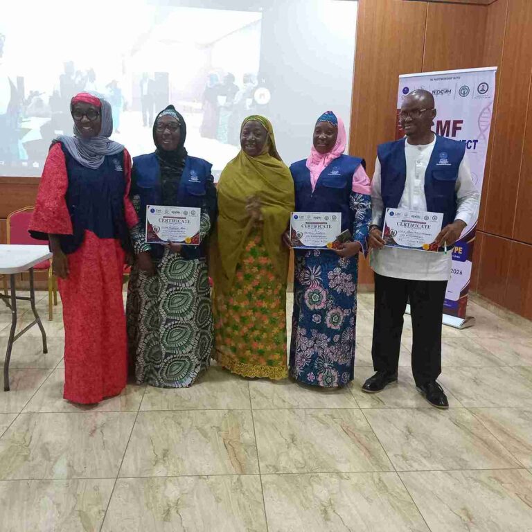 Facilitators with Dr. Sadiya after receiving their Certificate(1)_1_11zon